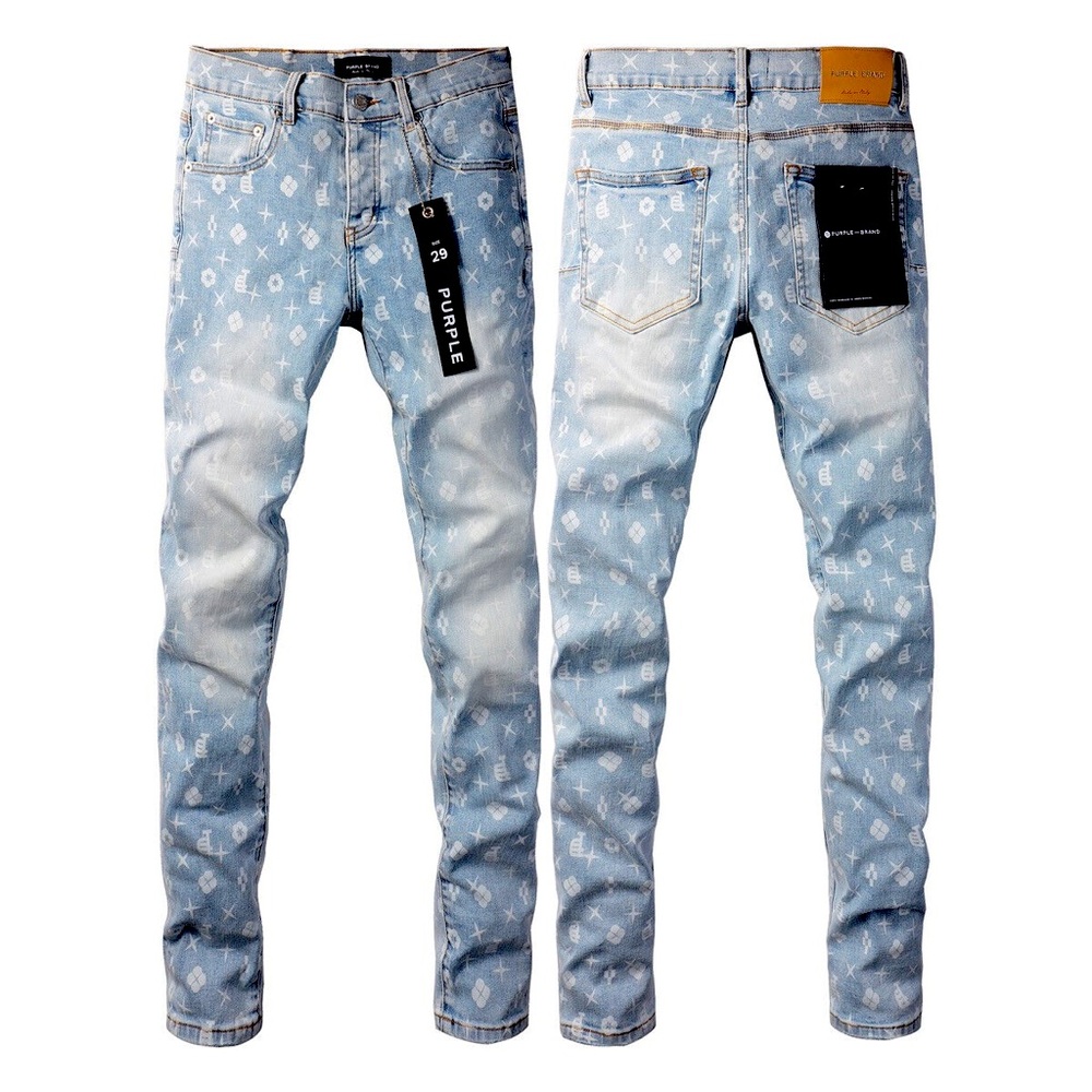 It is a pair of slim fit Jeans that is from the brand PURPLE BRAND
